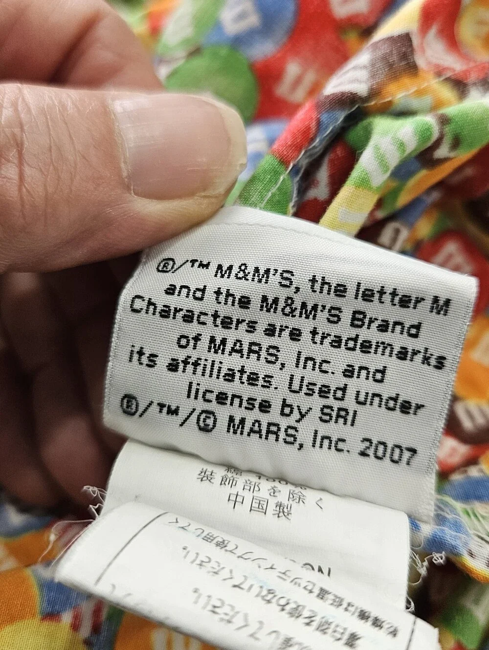 VTG m&m's Chocolate Candy Size Bright Colors FULL Fitted Sheet 100% Cotton 2007